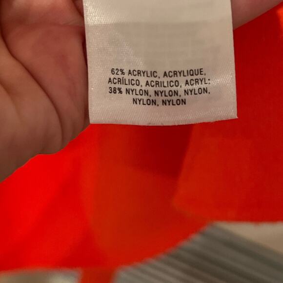 ANTHROPOLOGIE BRIGHT SALMON PINK KNITTED CROP TOP - Picture 15 of 16